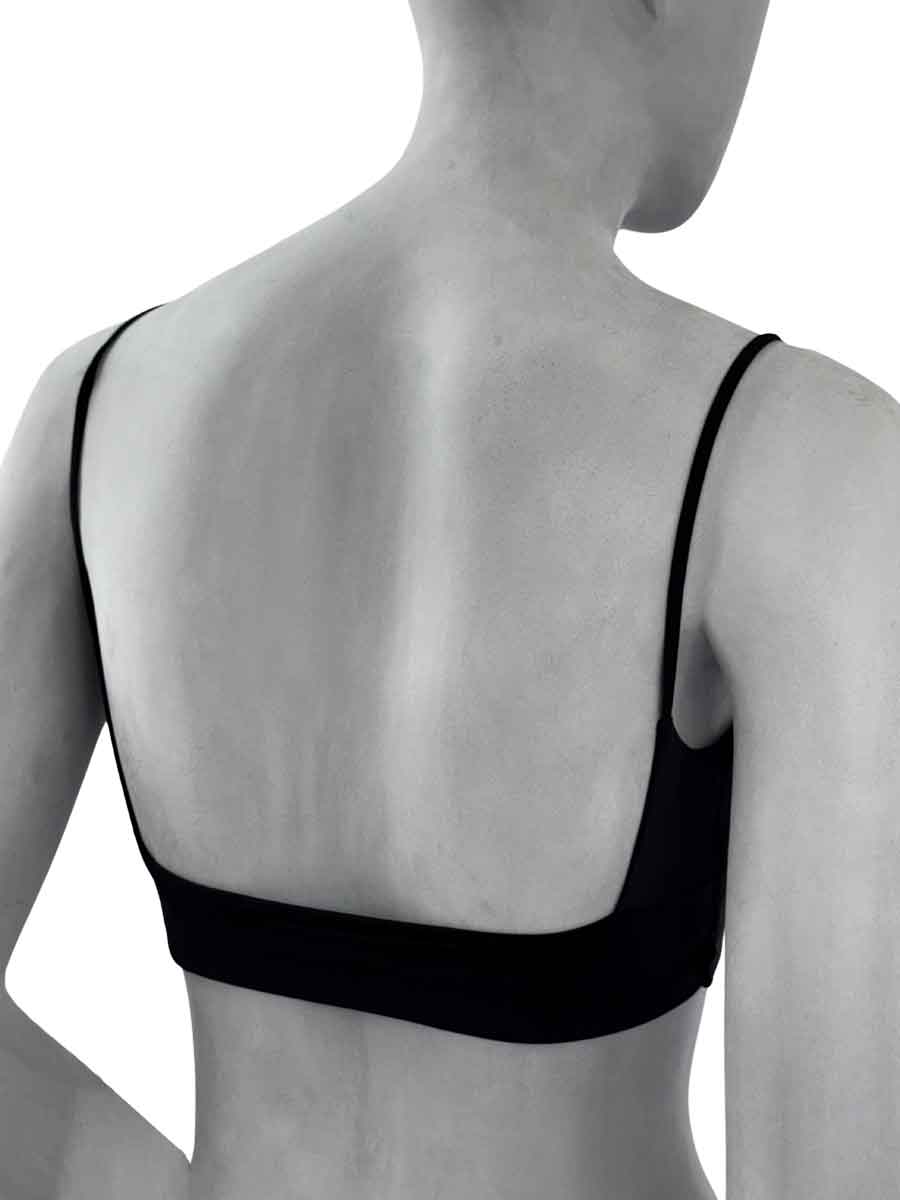 Sutiã Fátima — Bandeau em Microfibra com Alças Ajustáveis e Decote U