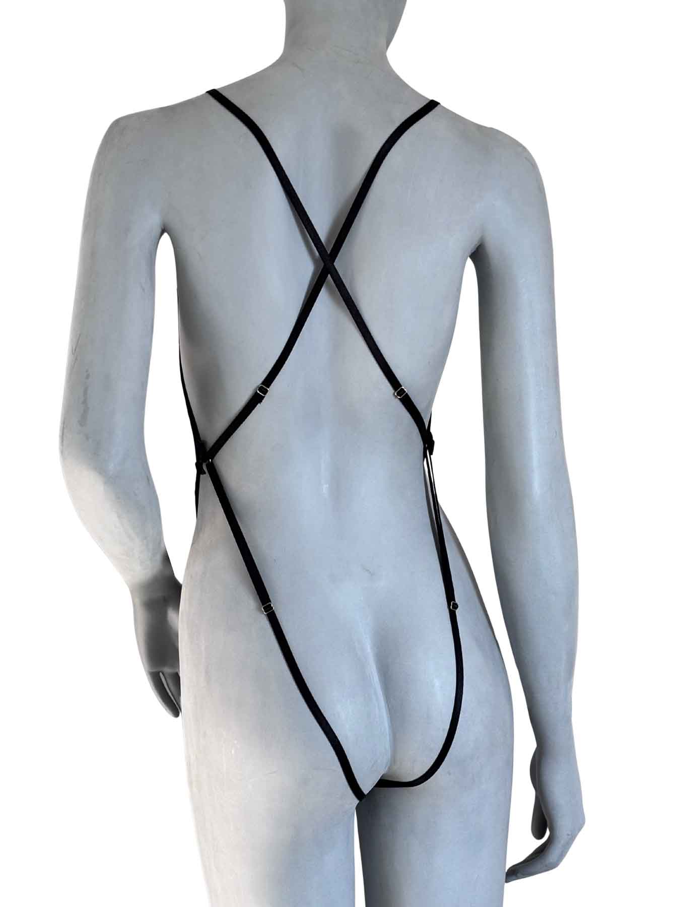 Body Maya — Bodysuit harness em Microfibra com Tiras Esculturais