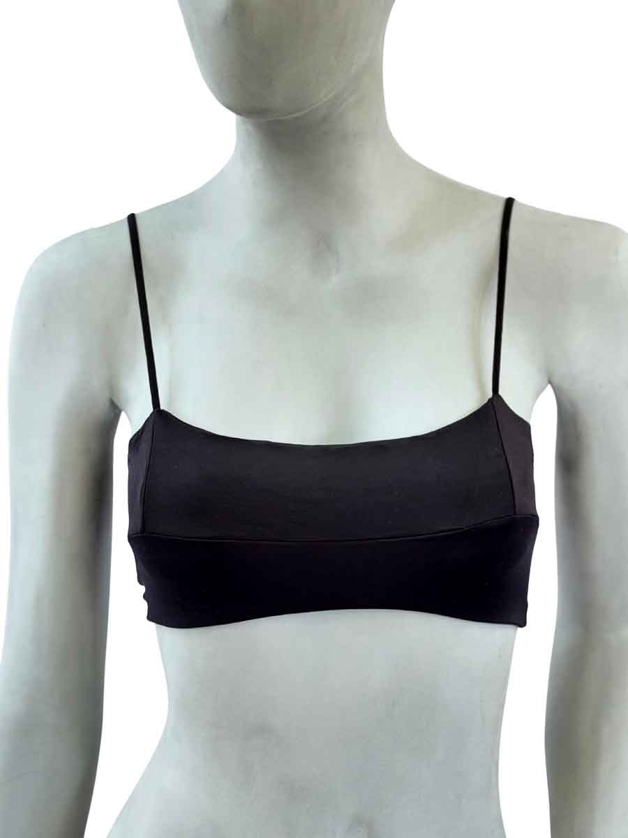 Sutiã Fátima — Bandeau em Microfibra com Alças Ajustáveis e Decote U